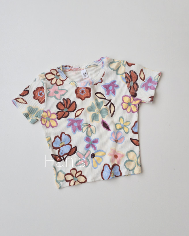 کراپ کبریتی گل گلی وارداتی برند H&M