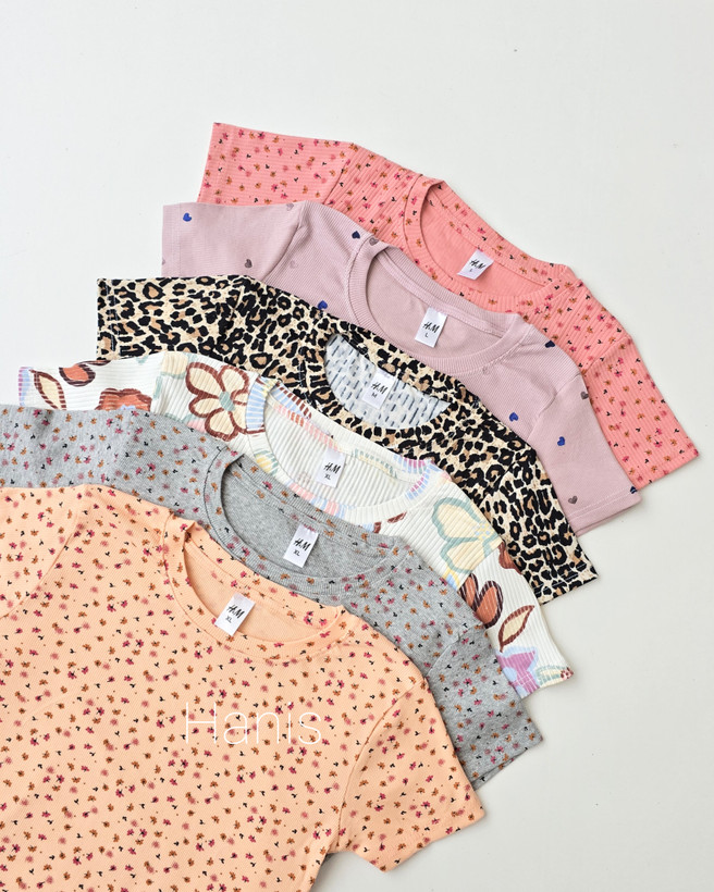 کراپ کبریتی گل گلی وارداتی برند H&M