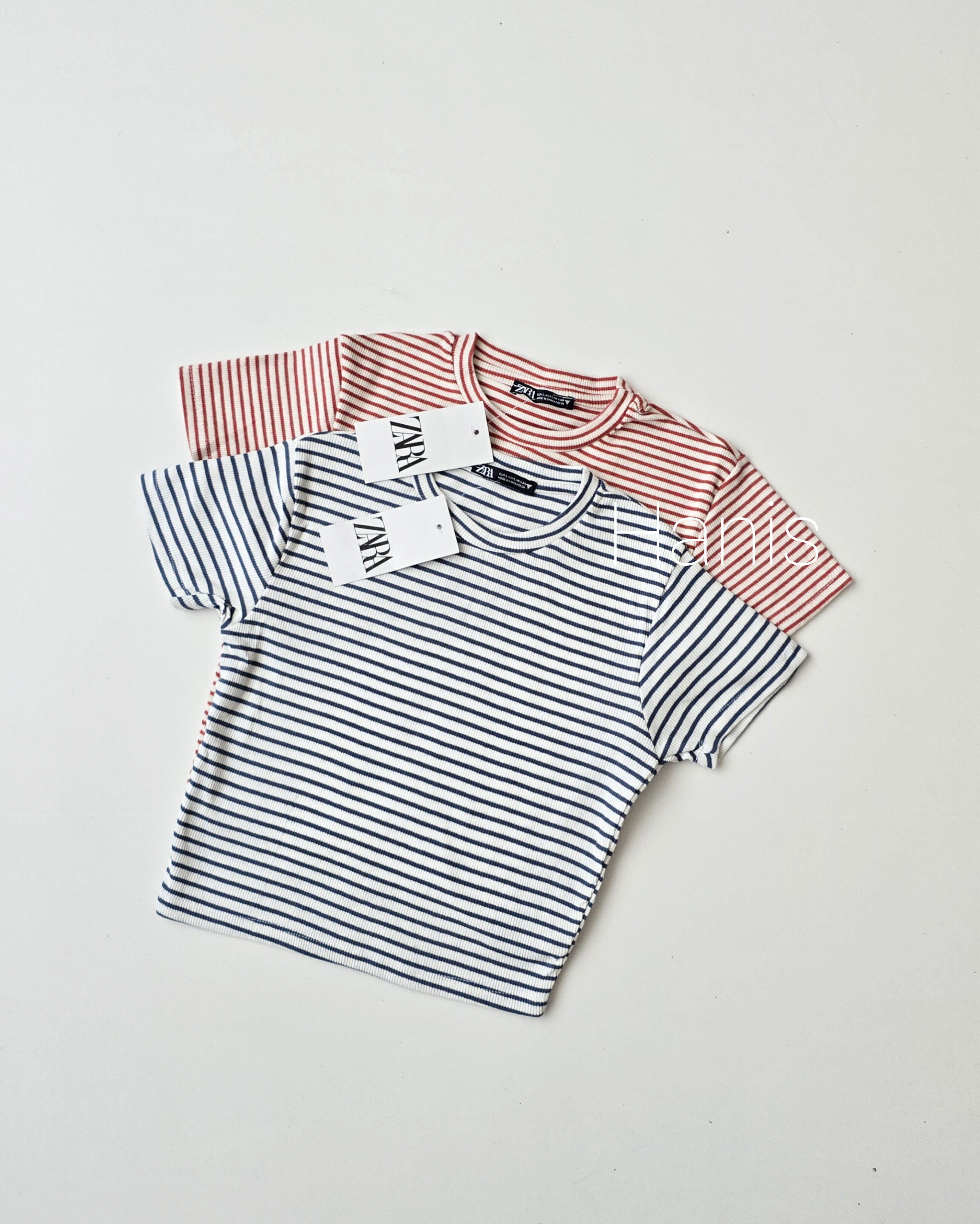 کراپ کبریتی راه راه وارداتی برند ZARA