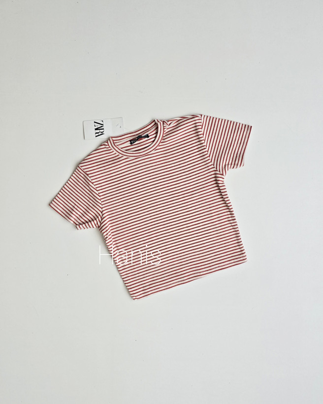 کراپ کبریتی راه راه وارداتی برند ZARA