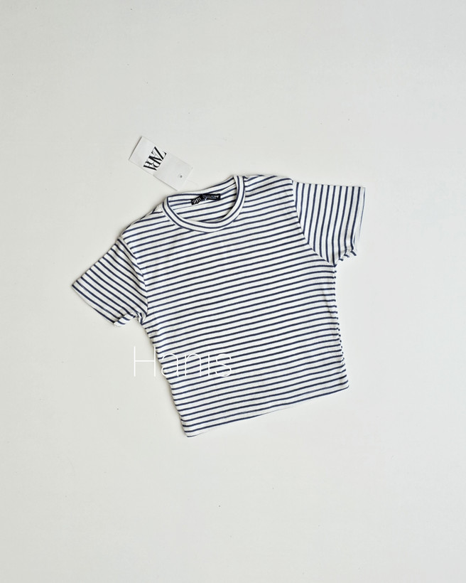 کراپ کبریتی راه راه وارداتی برند ZARA