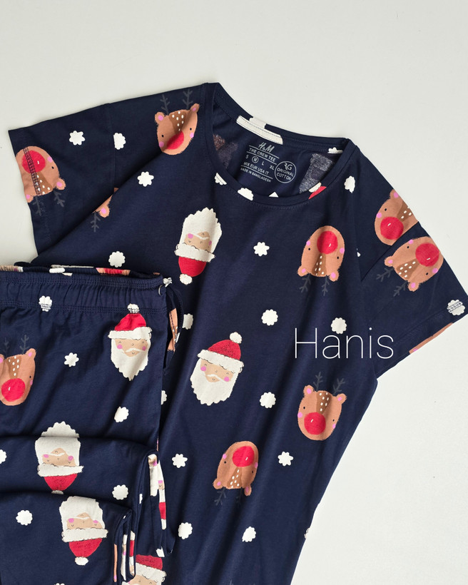 ست راحتی تیشرت و شلوار نخ پنبه وارداتی برند H&M