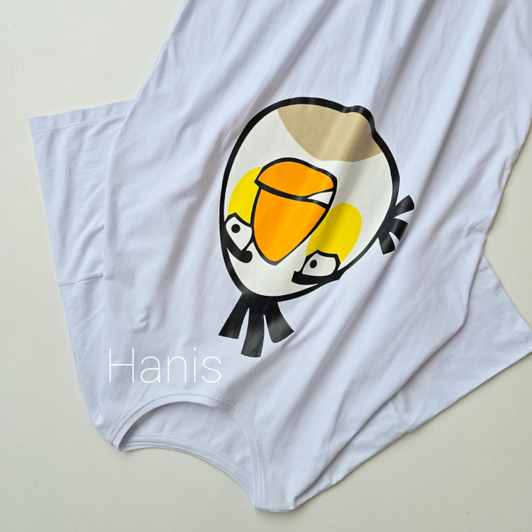 تیشرت انیمیشنی لانگ نخ پنبه طرح چاپی