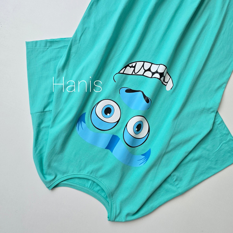 تیشرت انیمیشنی لانگ نخ پنبه طرح چاپی