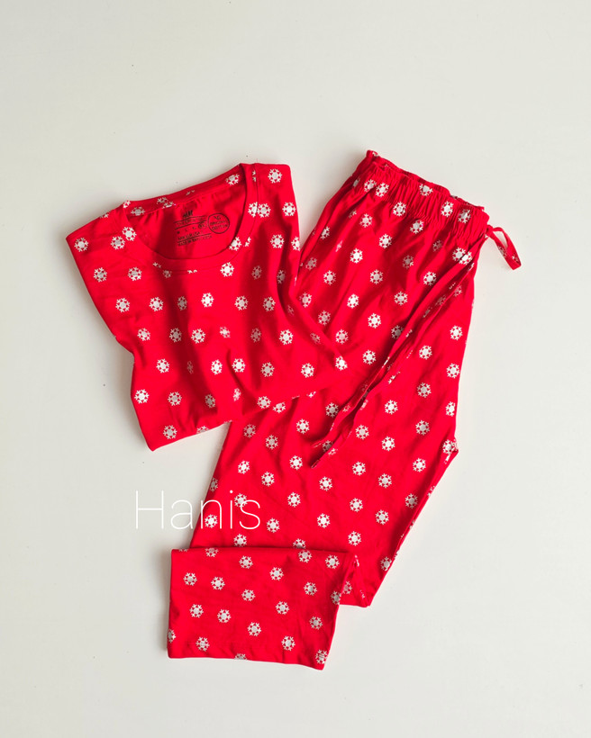 ست تیشرت و شلوارک نخ پنبه وارداتی برند H&M