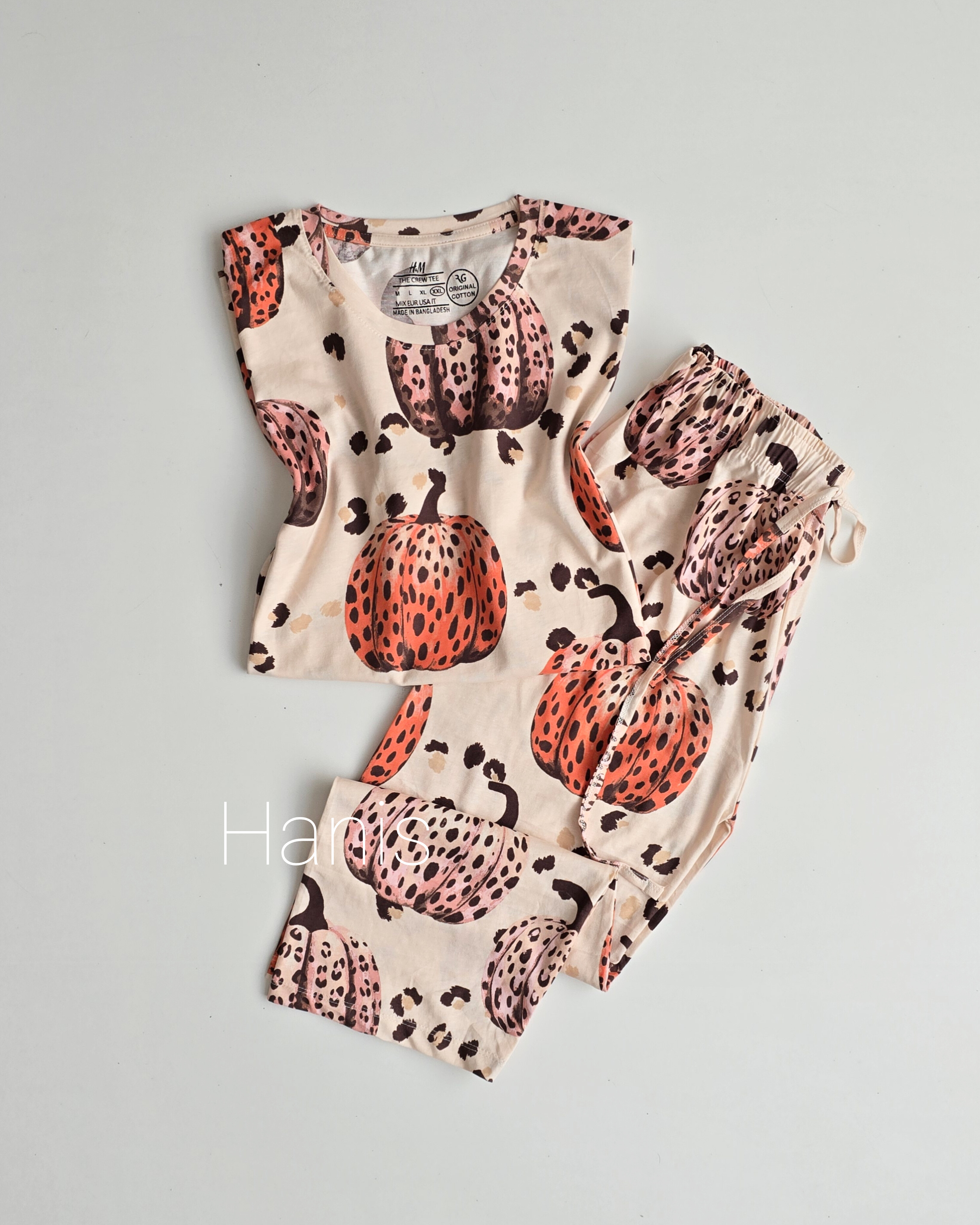 ست تیشرت و شلوارک نخ پنبه وارداتی برند H&M