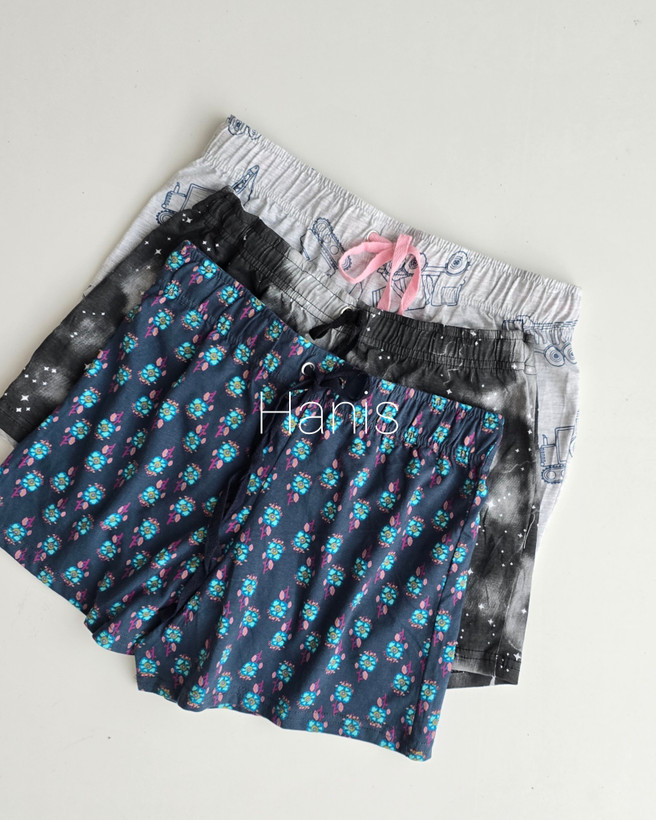شورتک نخ پنبه زنانه وارداتی برند H&M بنگلادشی