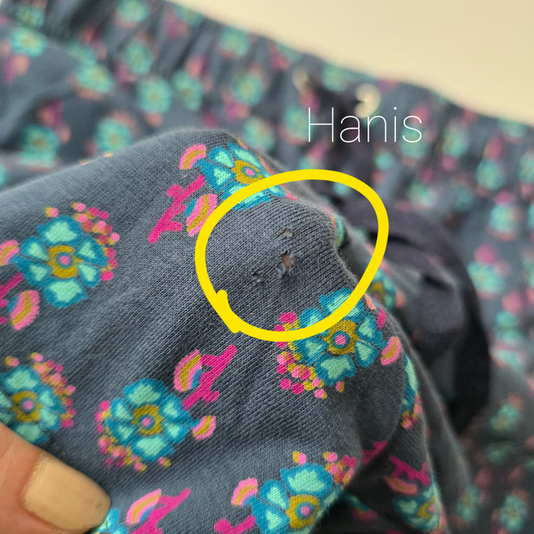 شورتک نخ پنبه زنانه وارداتی برند H&M بنگلادشی